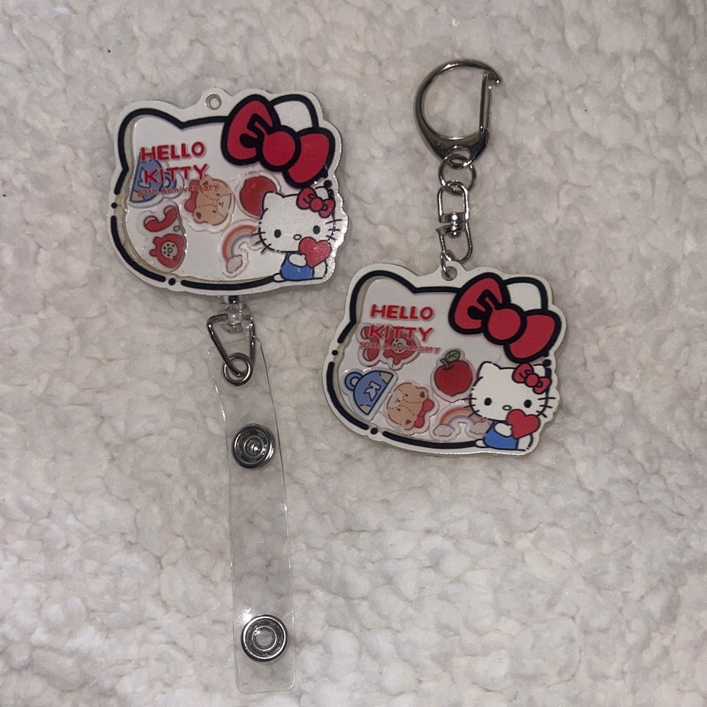 Hello Kitty Keychain and ID Badge Holder